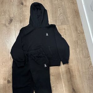 Psycho Bunny Kids Black Jogger Set